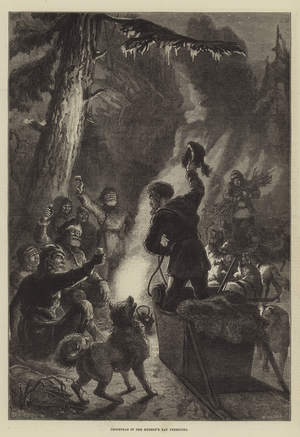 Christmas in the Hudson's Bay Territory (engraving)