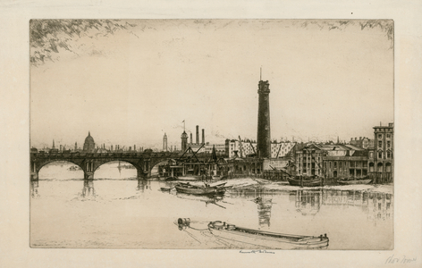 Waterloo Bridge, London (engraving)