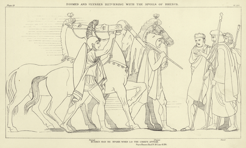Diomed and Ulysses returning with the Spoils of Rhesus (engraving)