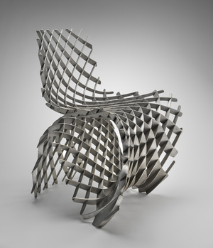 Maker Chair (Mesh) prototype, 2014 (magnesium alloy)