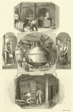 Interieur d'une raffinerie de sucre (engraving)