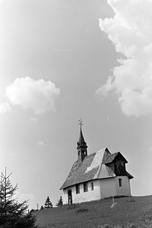 The Martin Chapel near Furtwangen in the Black Forest, Germany 1930s (b/w photo)