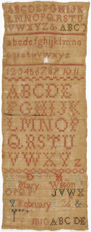 Sampler, 1810 (linen)