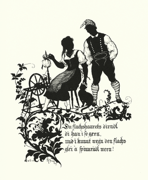 Silhouette by Hugo Strohl (litho)
