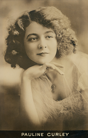 Silent Film Actress Pauline Curley, Head and Shoulders Publicity Portrait, 1920's (b/w photo)