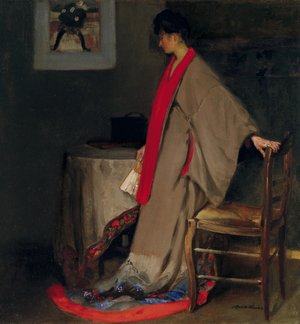Young Woman in Kimono, c.1901 (oil on canvas)