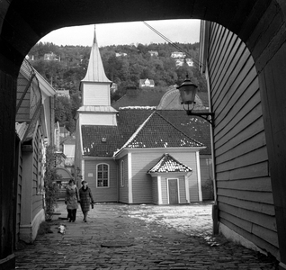 Bergen 197311. The old town of Marken, in the middle of Bergen city center, will be sanitized. The only …, 1973 (photo)