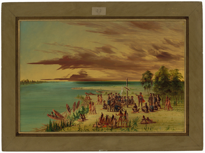 La Salle Claiming Louisiana for France. April 9, 1682, 1847-1848 (oil on canvas)