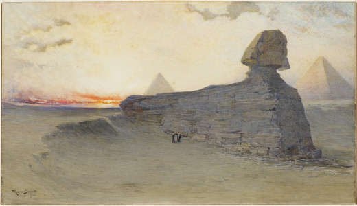 The Sphinx at Sunset, 1902 (w/c)