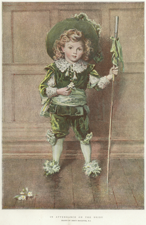In Attendance on the Bride (colour litho)