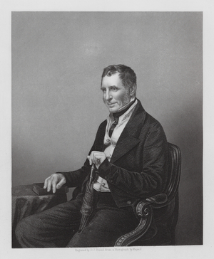 Joseph Warner Henley, British politician (engraving)