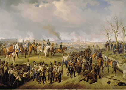 Fieldmarshal Radetzky during the battle of Novara … (painting on canvas)