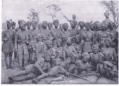 Group of Bengal Lancers, from After Pretoria: The Guerilla War published by Harmsworth Bros Limited, 1901 (photo)