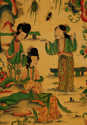 The Witcombe Cabinet, c.1697 (japanned and silvered wood) 