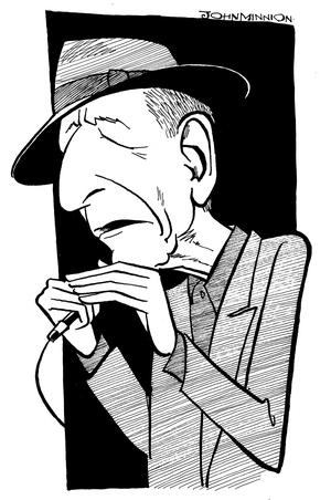 Caricature of Leonard Cohen, 2009 (drawing)