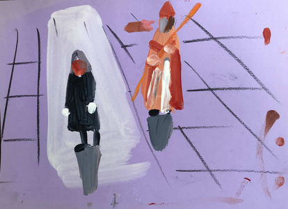 Cathedral, 2022 (acrylic on paper)
