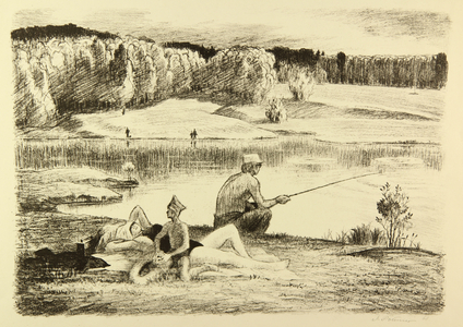 Fishing, 1968 (litho)