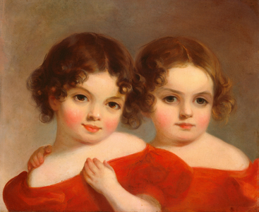 The Leland Sisters, c.1830 (oil on canvas)