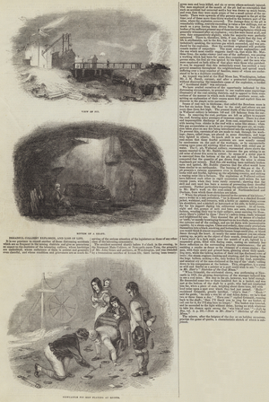 Dreadful Colliery Explosion, and Loss of Life (engraving)