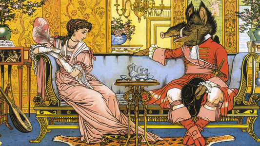 Beauty and The Beast Book Plate, USA, 1900s