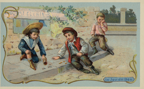 Game of dice (chromolitho)