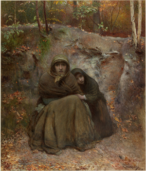 Wayfarers, 1879 (Watercolour and gouache)