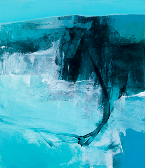 Sea Curve 2021 (mixed media on panel)