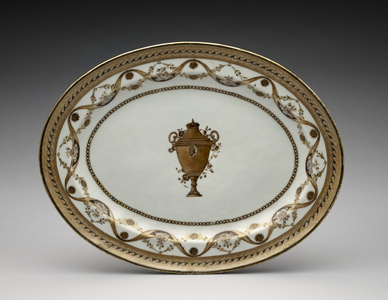 Platter from a Dinner and Dessert Service, c. 1800-1810 (porcelain)