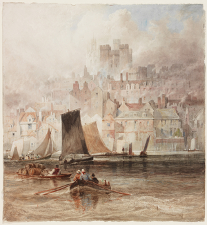 Newcastle from the Tyne (b/c & w/c on paper)