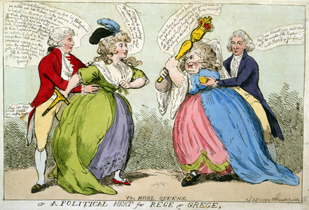 The rival queens or a political heat for Rege & Grege, 1789