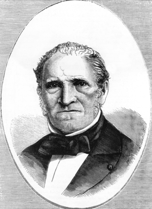 Michel Chasles (1793-1880) French mathematician, engraving after a photo by Truchelut, 1870's