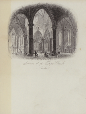 The Temple Church, Interior (engraving)