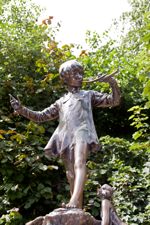 Peter Pan statue in Kensington Gardens.