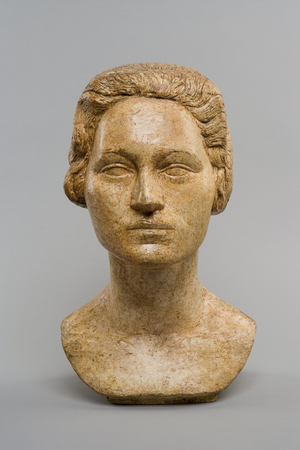 [Head of Ottilia], c.1925 (plaster and remnants of polychromy)