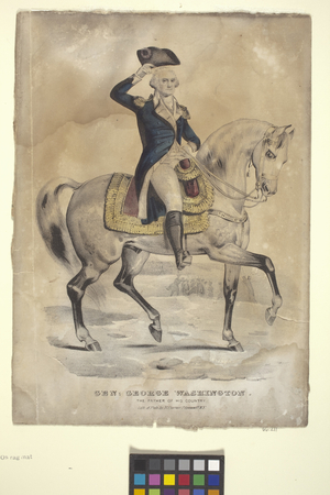 Gen. George Washington (hand-coloured lithograph)