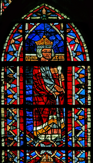 Window w207 depicting Emperor Henry I of Constantinople (stained glass)