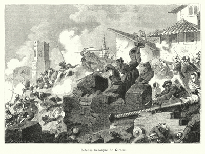 Defense heroique de Girone (engraving)