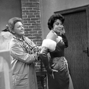 At the set of NDR TV music show "Romanze in Tuell", Germany 1960s