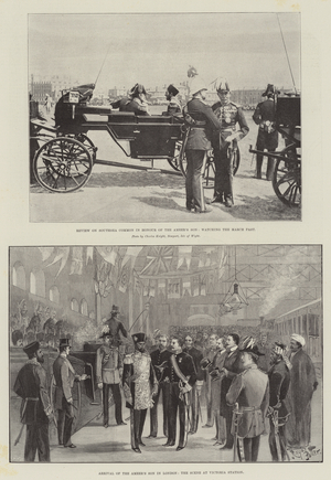 The Visit of the Ameer of Afghanistan's Son (engraving)