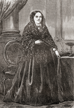 Princess Maria Christina of the Two Sicilies. from Historia de los Crimenes del Despotismo, pub. 1870.