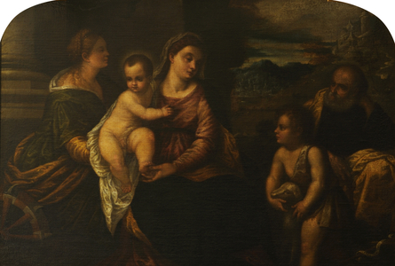 The Holy Family with St Catherine and the Infant St John