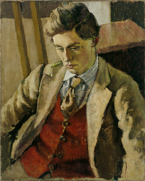 A Portrait of a Youth Wearing a Brown Waistcoat (John Innes), 1938 (oil on canvas)