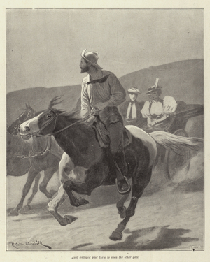 Illustration for The Courage of Pauline Camacho, by Morley Roberts (litho)