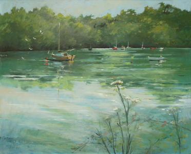 Salcombe Batson Creek (oil on canvas)