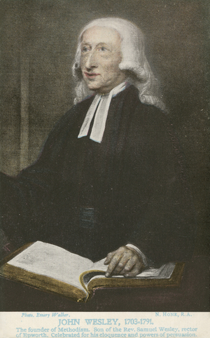 John Wesley (colour litho)