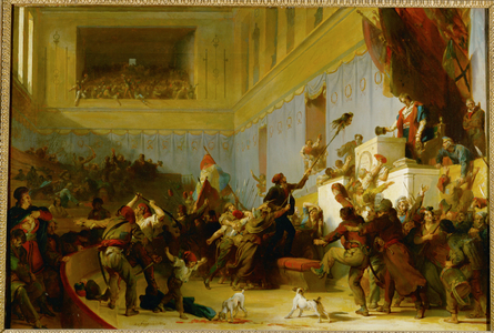 Boissy d' Anglas salutes the head of the deputy Feraud …