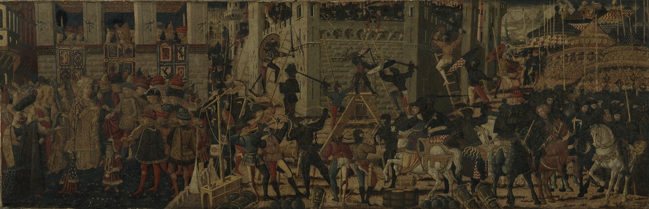 Siege of Carthage and the Continence of Scipio, c.1460 (tempera and oil on panel)