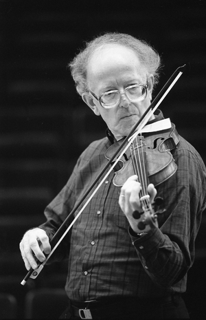 Jaap Schroeder, 1989 (b/w photo)