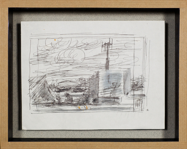 Study for Radar Unit, 1944 (pen & ink on paper) 