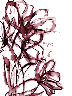 BRUSHSTROKE BLOOMS 5 , 2022 (Watercolor Mixed Media)
